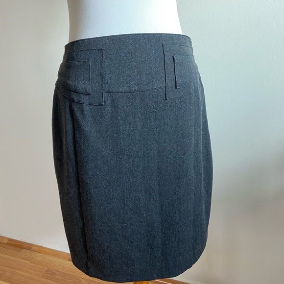 Express High Waisted Grey Tailored Skirt size 8 - Picture 4 of 16